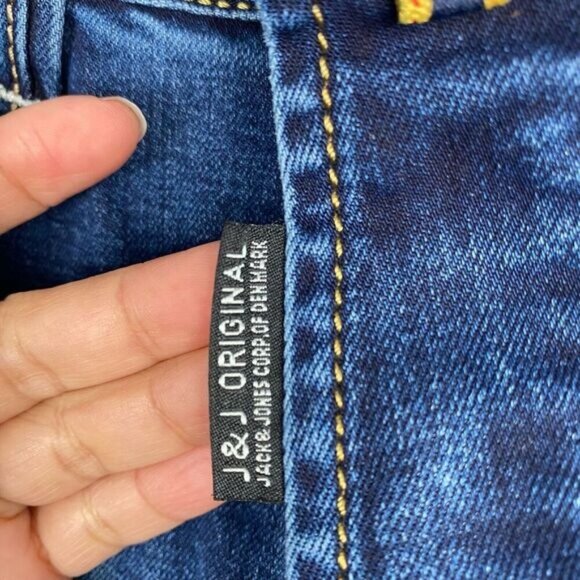 Jack & Jones Corp of Denmark Men's Size W32/L32 Blue Jeans New Mooty Original - Picture 15 of 16
